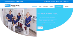 Desktop Screenshot of hendrik-werner-zahnarzt.de